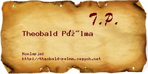 Theobald Pálma névjegykártya